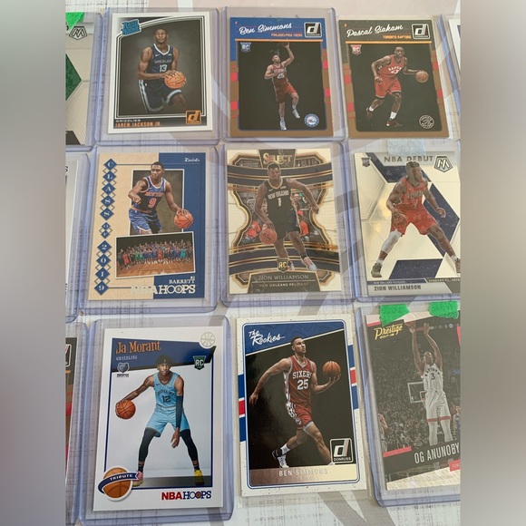 NBA Rookie Card Lot of 24 - Zion, Ja, Og, Pascal, RJ, MPJ, Herro, JJJ, and Fall - Picture 2 of 11